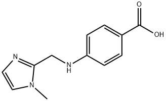 Benzoic acid, 4-[[(1-methyl-1H-imidazol-2-yl)methyl]amino]- 结构式