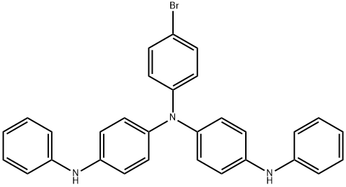 1,4-Benzenediamine, N1-(4-bromophenyl)-N4-phenyl-N1-[4-(phenylamino)phenyl]-,860465-16-3,结构式