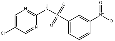 Benzenesulfonamide, N-(5-chloro-2-pyrimidinyl)-3-nitro- Structure