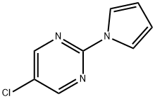 Pyrimidine, 5-chloro-2-(1H-pyrrol-1-yl)- Struktur