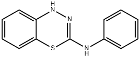 1H-4,1,2-Benzothiadiazin-3-amine, N-phenyl- Structure