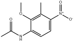 Acetamide, N-(2-methoxy-3-methyl-4-nitrophenyl)- Struktur