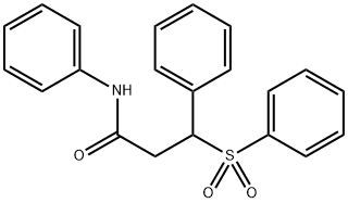 Benzenepropanamide, N-phenyl-β-(phenylsulfonyl)-|