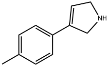2,5-Dihydro-3-(4-methylphenyl)-1H-pyrrole Structure