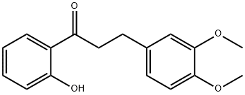 3-(3,4-Dimethoxyphenyl)-1-(2-hydroxyphenyl)propan-1-one, 86383-39-3, 结构式