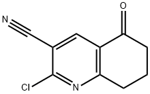 2-Chloro-5-oxo-5,6,7,8-tetrahydroquinoline-3-carbonitrile 化学構造式