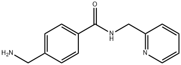 Benzamide, 4-(aminomethyl)-N-(2-pyridinylmethyl)- Structure