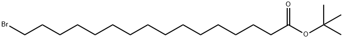 Hexadecanoic acid, 16-bromo-, 1,1-dimethylethyl ester Structure