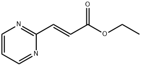 2-Propenoic acid, 3-(2-pyrimidinyl)-, ethyl ester, (2E)- 化学構造式