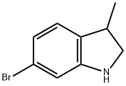 6-Bromo-3-methyl-2,3-dihydro-1H-indole 化学構造式