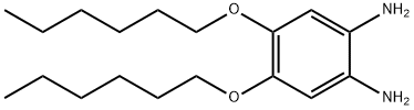 1,2-Benzenediamine, 4,5-bis(hexyloxy)-,86723-21-9,结构式