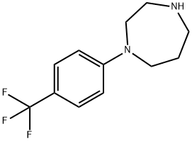 Hexahydro-1-[4-(trifluoromethyl)phenyl]-1H-1,4-diazepine 结构式