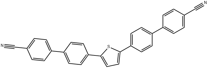 4',4'''-(Thiophene-2,5-diyl)bis(([1,1'-biphenyl]-4-carbonitrile)) Structure