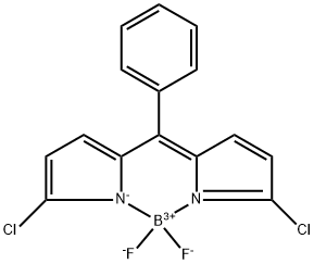 Boron, [5-chloro-2-[(5-chloro-2H-pyrrol-2-ylidene-κN)phenylmethyl]-1H-pyrrolato-κN]difluoro-, (T-4)- Structure