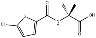 2-(5-氯噻吩-2-碳杂草酰氨基)-2-甲基丙酸,869548-36-7,结构式