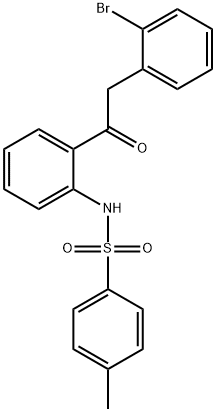 Benzenesulfonamide, N-[2-[2-(2-bromophenyl)acetyl]phenyl]-4-methyl- Structure