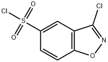 1,2-Benzisoxazole-5-sulfonyl chloride, 3-chloro- Structure