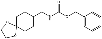 Carbamic acid, (1,4-dioxaspiro[4.5]dec-8-ylmethyl)-, phenylmethyl ester (9CI) Structure