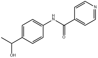 N-[4-(1-hydroxyethyl)phenyl]pyridine-4-carboxamide 结构式