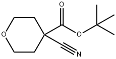 2H-Pyran-4-carboxylic acid, 4-cyanotetrahydro-, 1,1-dimethylethyl ester,871021-80-6,结构式