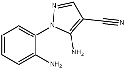 1H-Pyrazole-4-carbonitrile, 5-amino-1-(2-aminophenyl)- Struktur