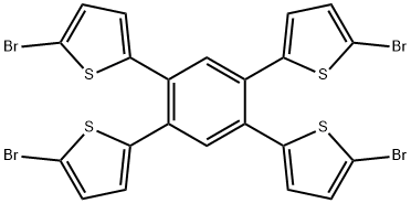 2-[2,4,5-tris(2-thienyl)phenyl]thiophene Structure