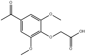 Acetic acid, 2-(4-acetyl-2,6-dimethoxyphenoxy)- Struktur