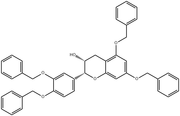 5,7,3'',4''-Tetra-O-benzylepicatechin Structure