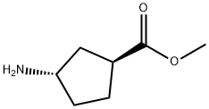 (1S,3S)-Methyl3-aminocyclopentanecarboxylate Structure