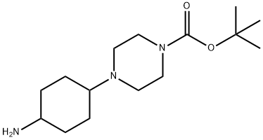 tert-butyl 4-(4-aminocyclohexyl)piperazine-1-carboxylate Structure