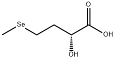 Butanoic acid, 2-hydroxy-4-(methylseleno)-, (2R)- Struktur