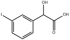 3-iodomandelic acid 化学構造式