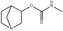 1-Azabicyclo[2.2.1]heptan-3-ol, 3-(N-methylcarbamate) Struktur