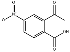 Benzoic acid, 2-acetyl-4-nitro- Structure
