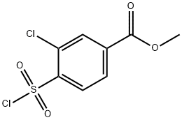 3-氯-4-(氯磺酰基)苯甲酸甲酯, 874830-93-0, 结构式