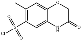 7-methyl-3-oxo-3,4-dihydro-2{H}-1,4-benzoxazine-6-sulfonyl chloride Structure