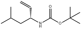 tert-butyl (R)-5-methylhex-1-en-3-ylcarbamate Struktur