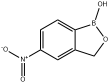 2,1-Benzoxaborole, 1,3-dihydro-1-hydroxy-5-nitro- Struktur