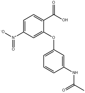 Benzoic acid, 2-[3-(acetylamino)phenoxy]-4-nitro-,875843-72-4,结构式