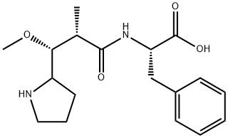 L-Phenylalanine, N-[(2R,3R)-3-methoxy-2-methyl-1-oxo-3-(2S)-2-pyrrolidinylpropyl]-,876303-32-1,结构式