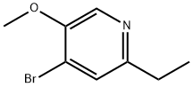 Pyridine, 4-bromo-2-ethyl-5-methoxy- Struktur