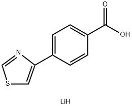 4-thiazol-4-yl-benzoic acid Struktur