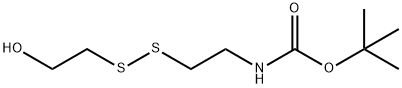 Carbamic acid, N-[2-[(2-hydroxyethyl)dithio]ethyl]-, 1,1-dimethylethyl ester Structure