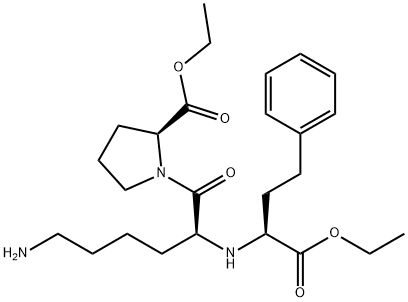 (S)-Lisinopril Diethyl Ester Structure