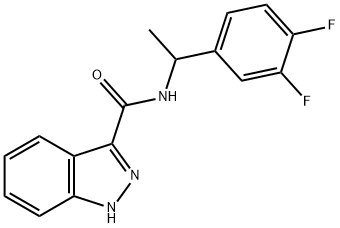 1H-Indazole-3-carboxamide, N-[1-(3,4-difluorophenyl)ethyl]-|1H-Indazole-3-carboxamide, N-[1-(3,4-difluorophenyl)ethyl]-