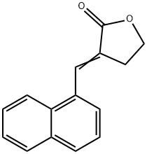 2(3H)-Furanone, dihydro-3-(1-naphthalenylmethylene)- Struktur