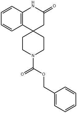 Spiro[piperidine-4,4'(1'H)-quinoline]-1-carboxylic acid, 2',3'-dihydro-2'-oxo-, phenylmethyl ester Structure