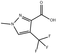 1H-Pyrazole-3-carboxylic acid, 1-methyl-4-(trifluoromethyl)- Struktur
