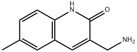2(1H)-Quinolinone, 3-(aminomethyl)-6-methyl- Struktur
