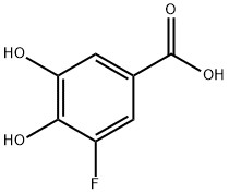 Benzoic acid, 3-fluoro-4,5-dihydroxy- Structure